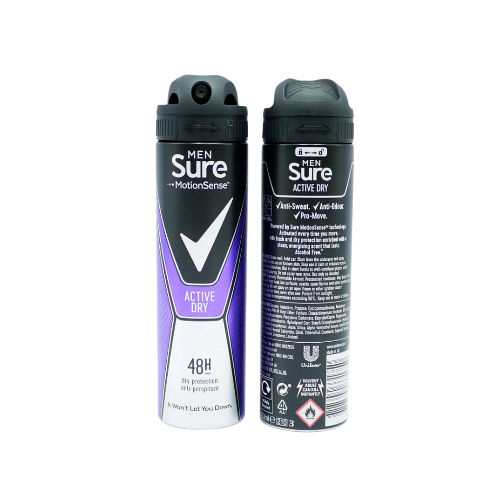 Buy SURE Active Dry 48H Anti-Perspirant 150ml - Premium Quality Toiletries Online - Product Image Buy SURE Active Dry 48H Anti-Perspirant 150ml - Premium Quality Toiletries Online - Product Image